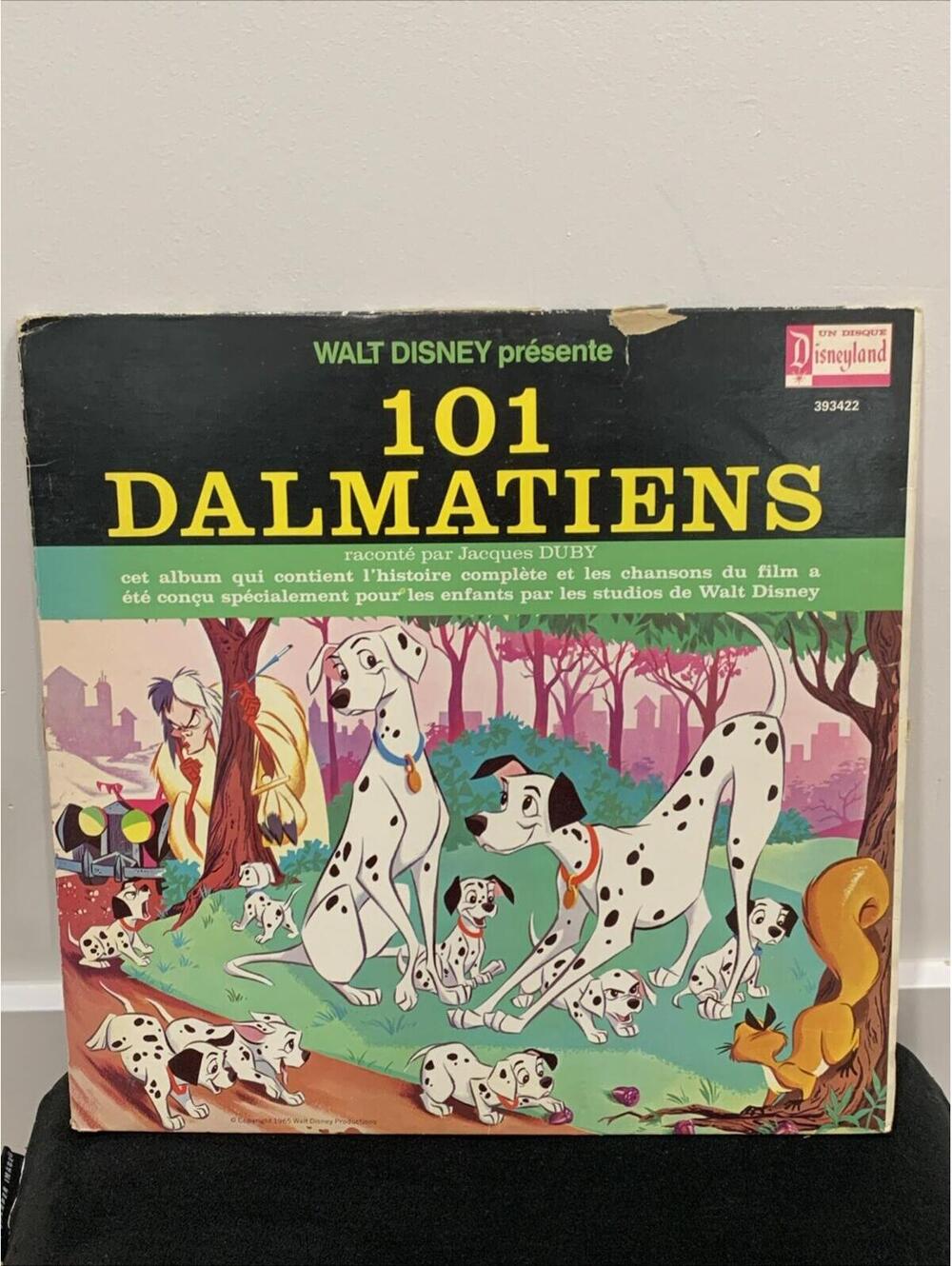Walt Disney presente 101 Dalmatiens Vinyl 12'' EUC 101 Dalmatians